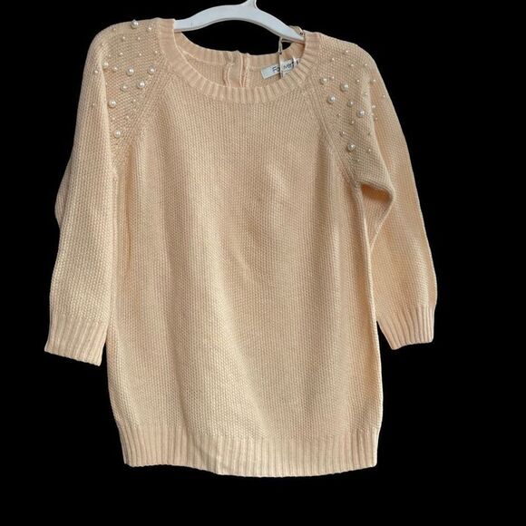 FOREVER 21 Women’s Pink/Peach Pullover Sweater Size Medium - Picture 8 of 9